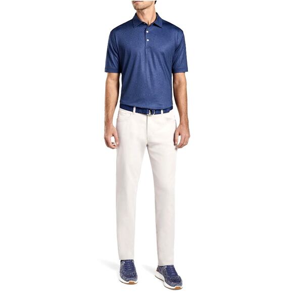 Peter Millar Navy Blue Moon Performance Jersey Polo Size XXL - Picture 1 of 7